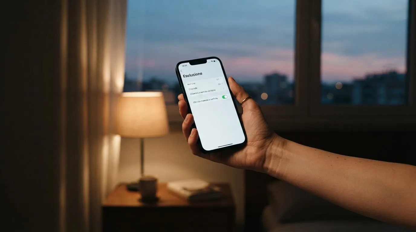 Mano che tiene uno smartphone accanto a una finestra, luce serale tranquilla — casino online italiani autorizzati aams